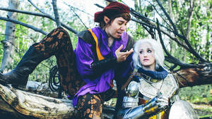 Pike And Scanlan From Critical Role Join Forces To Face A Powerful Foe Wallpaper