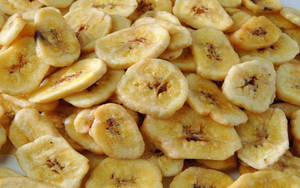 Pile Of Bananas Slices Wallpaper