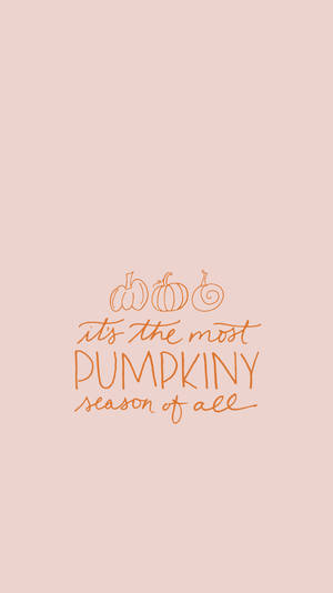 Pink Aesthetic Pumpkiny October Wallpaper