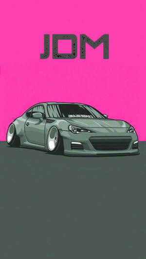 Pink And Gray Jdm Car Wallpaper