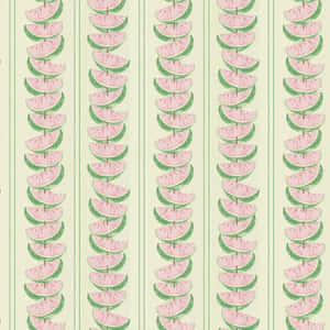 Pink And Green Aesthetic Watermelon Pattern Art Wallpaper