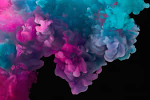 Pink And Teal Smoke - Wallpaper Wallpaper