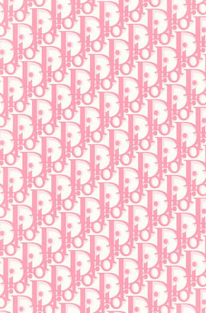 Pink And White Dior Phone Wallpaper