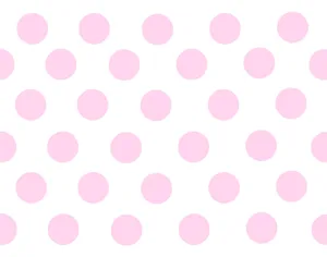 Pink And White Polka Dot Pattern Desktop Wallpaper