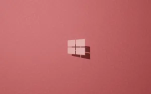 Pink Black Windows Logo Wallpaper