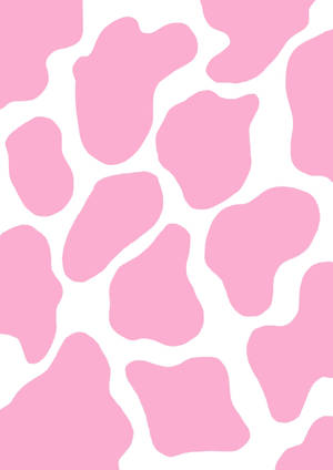 Pink Cow Print Big Wallpaper