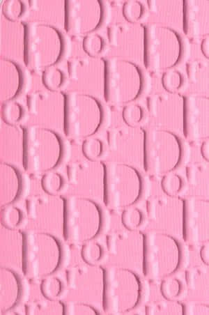 Pink Dior Pattern Texture Wallpaper