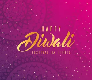 Pink Diwali Poster Wallpaper