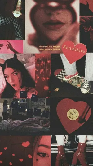 Pink E-girl Aesthetic Wallpaper