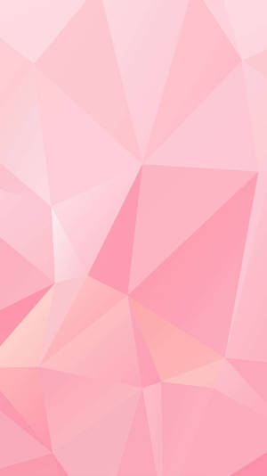 Pink Geometric Triangle Wallpaper