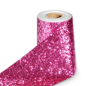 Pink Glitter Roll Texture Wallpaper