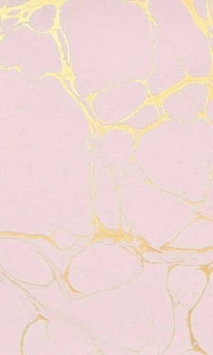 Pink Gold Marble Cracks Wallpaper