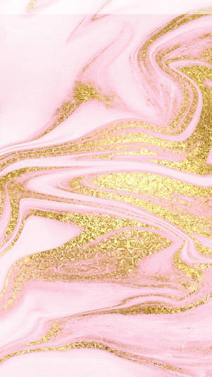 Pink Gold Marble Glitter Wallpaper