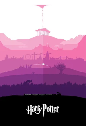 Pink Harry Potter Iphone Poster Wallpaper