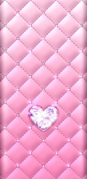 Pink Heart Diamond Wallpaper