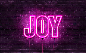 Pink Joy Neon Lights Wallpaper