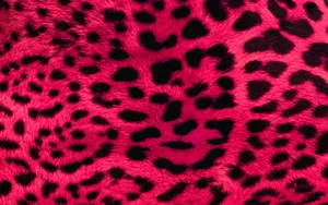 Pink Leopard Print Fur Wallpaper
