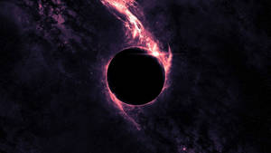 Pink Lights And Black Hole 1920x1080 Hd Space Wallpaper