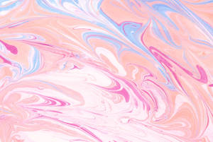 Pink Marble With Blue Wallpaper