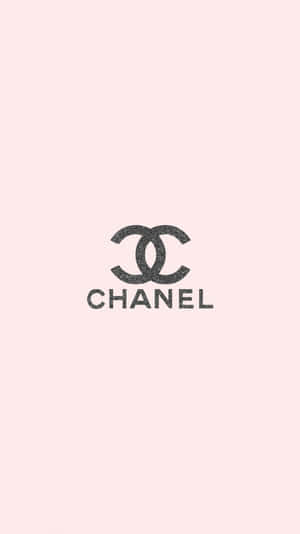 Pink Minimalist Chanel Designer Aesthetic Illustration Wallpaper