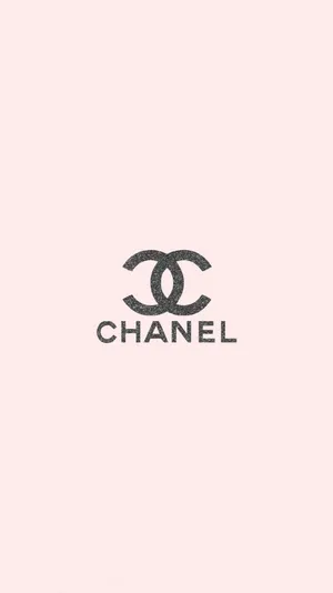 Pink Minimalist Chanel Designer Aesthetic Illustration Wallpaper