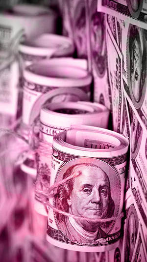 Pink Money Iphone Wallpaper