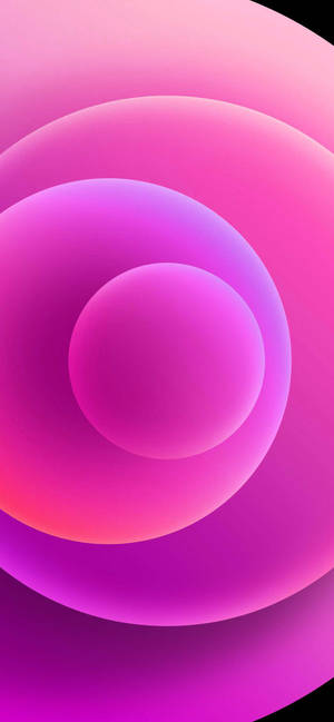 Pink Orbs Iphone 12 Wallpaper