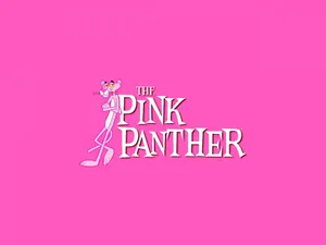Pink Panther Character Logo Wallpaper