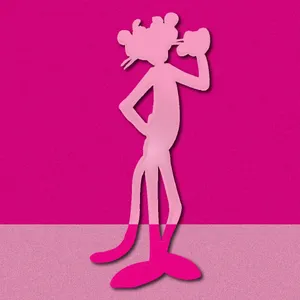 Pink Panther Stylish Pose Wallpaper