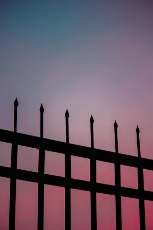 Pink Pastel Iphone Fence Wallpaper
