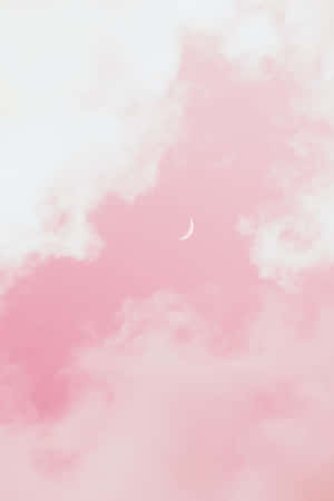 Pink Pfp Sky With Moon Wallpaper