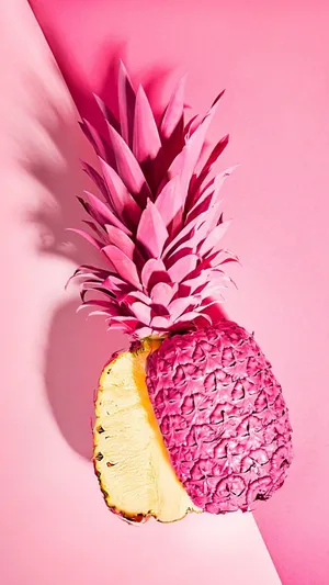 Pink Pineapple Cute Summer Wallpaper