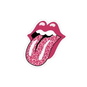 Pink Preppy Lips Wallpaper