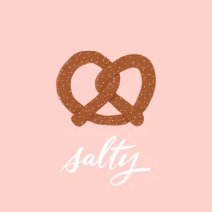 Pink Pretzel Design Wallpaper