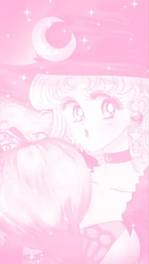 Pink Sailor Moon Artwork Wallpaper
