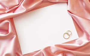 Pink Satin Wedding Background Template Wallpaper