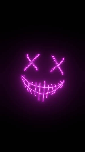 Pink Smiling Purge Mask Wallpaper