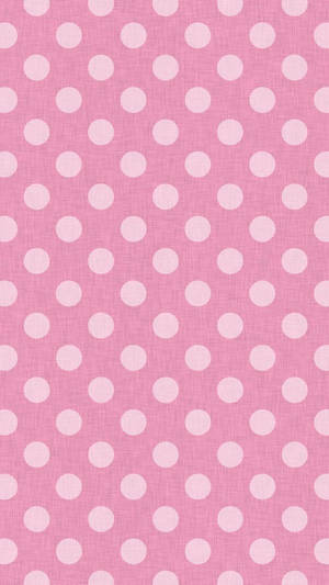 Pink Textured Polka Dots Wallpaper