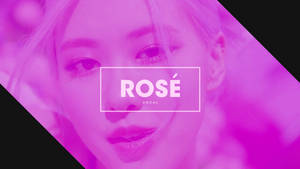 Pink-tinted Rose Blackpink Logo Wallpaper