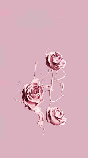 Pink Vintage Aesthetic Paint Wallpaper
