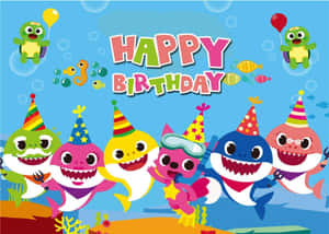 Pinkfong Baby Shark Birthday Celebration Wallpaper