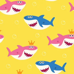 Pinkfong Baby Shark Mommy With Crown Wallpaper