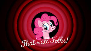 Pinkie Pie That's All Folks Wallpaper