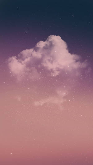 Pinkish Night Sky Hd Design Wallpaper