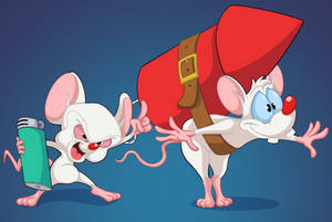Pinky And The Brain Naughty Art Wallpaper