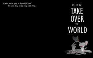 Pinky And The Brain Quote Wallpaper