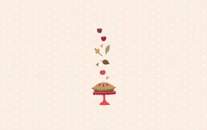 Pinterest Autumn Pie Minimalist Art Wallpaper