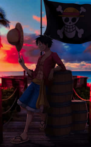 Pirate Flag Of Luffy Phone Wallpaper
