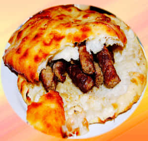 Pita Bread With Grilled Ćevapi Wallpaper