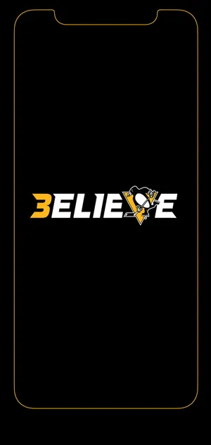Pittsburgh Penguins Believe Logo Wallpaper